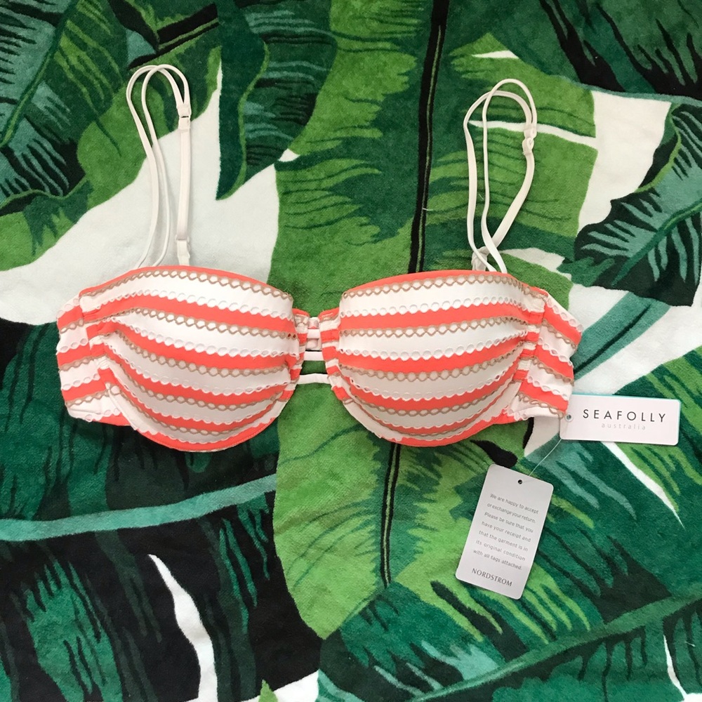NWT Seafolly Coast to Coast Bustier Bikini Top